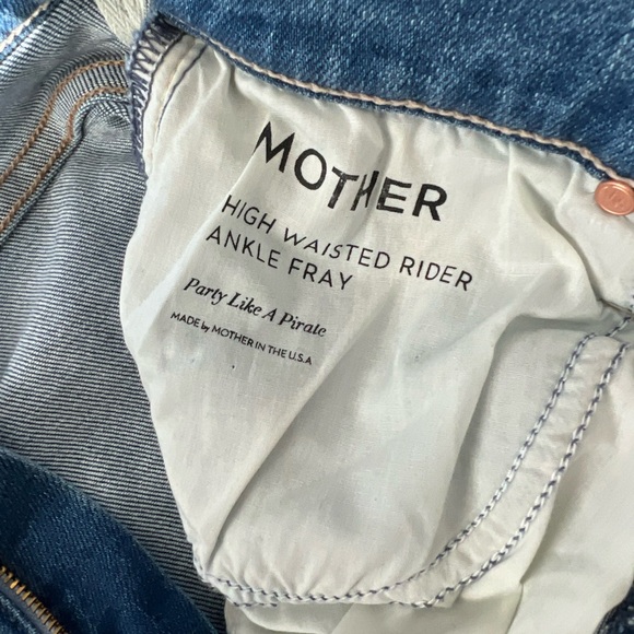 Mother HIGH WAISTED RIDER ANKLE FRAY - Picture 8 of 12